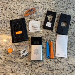 EUC Ring Video Doorbell 2nd Gen, Solar Charger, Accessory Bundle Set #2